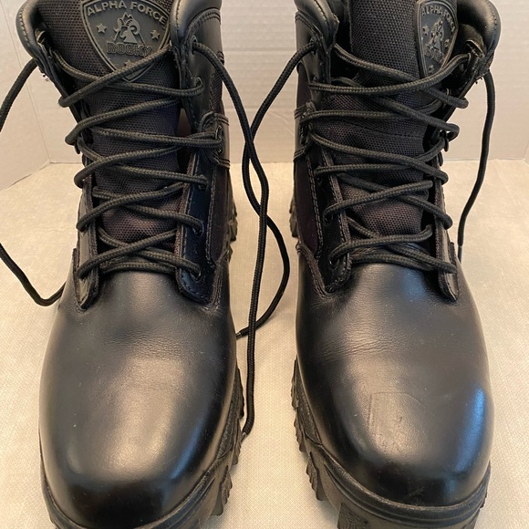 Rocky Men’s Alpha Force, Black Composite Toe Work Boots, Size 12 - Picture 2 of 7